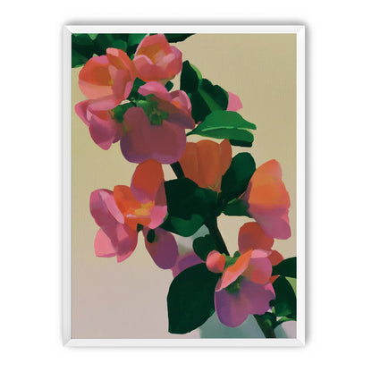 Flowers among dark leaves