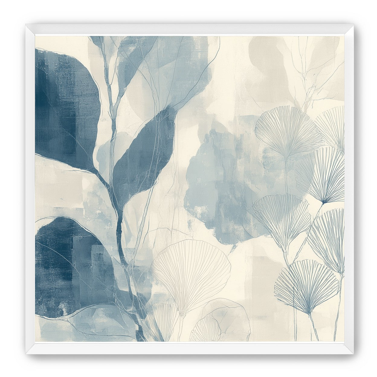 Pale leaves and fans