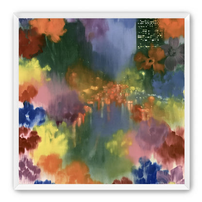 City lights in painted bloom