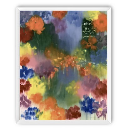 City lights in painted bloom