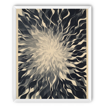 Pale center in black sweep