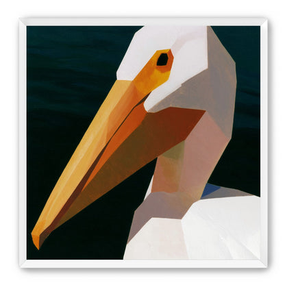The beak cuts the dark