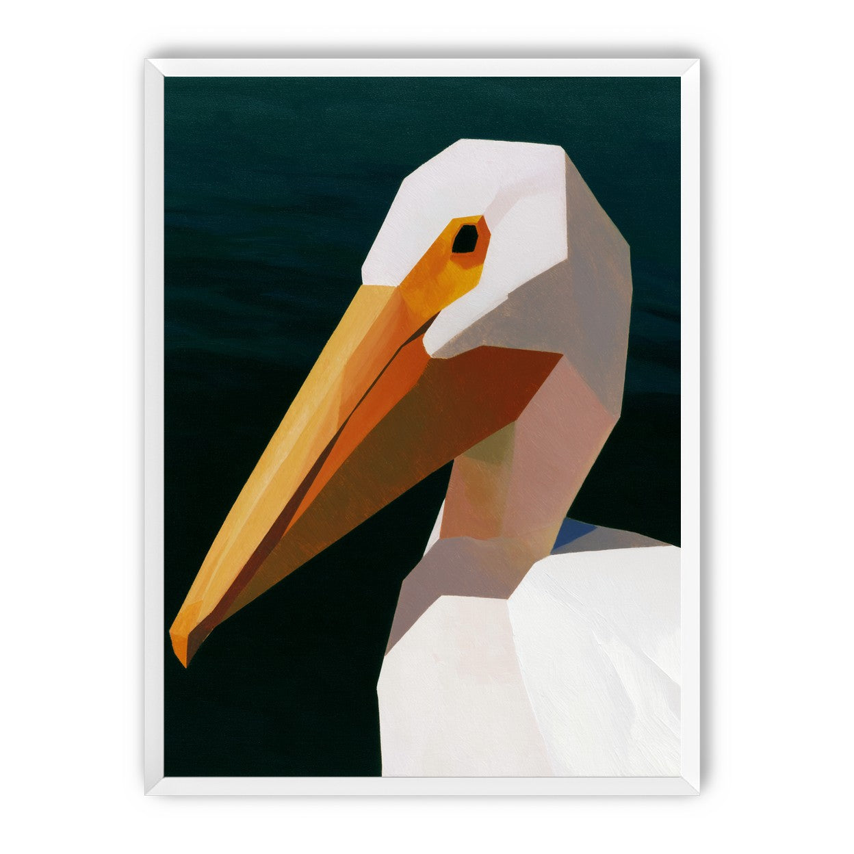 The beak cuts the dark