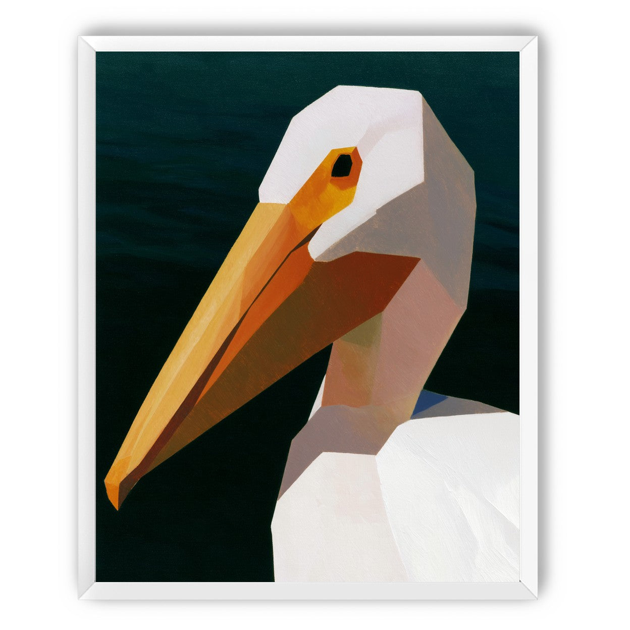 The beak cuts the dark