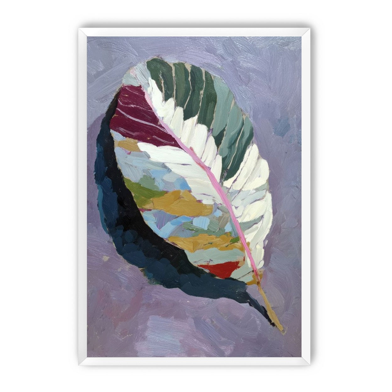 Leaf Form with Divided Color