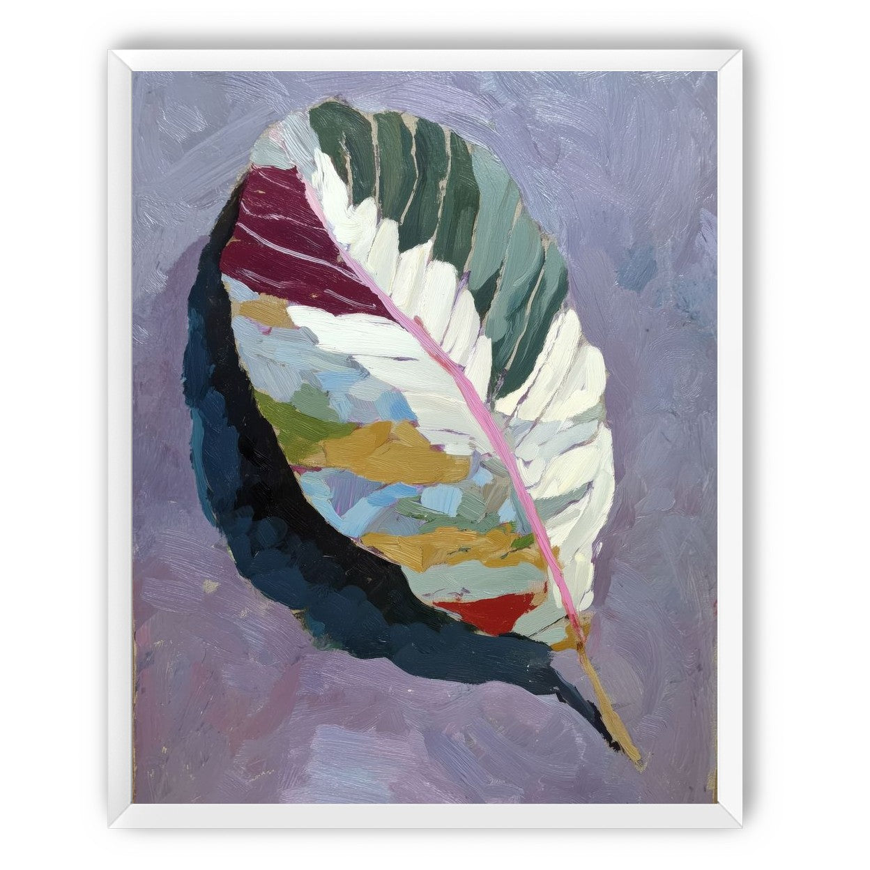 Leaf Form with Divided Color