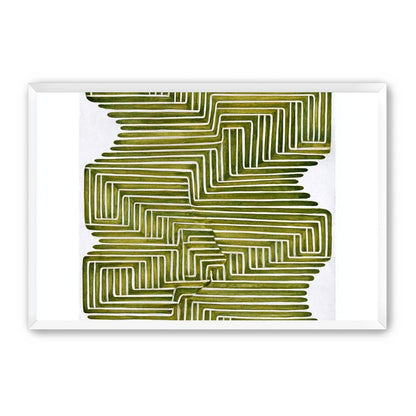 Olive bands in white quiet