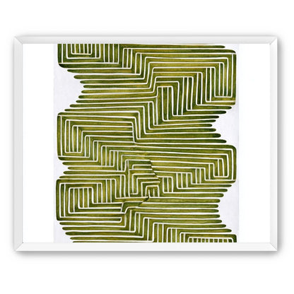 Olive bands in white quiet