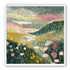 Wildflowers across layered hills