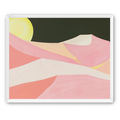 Sun over folded dunes