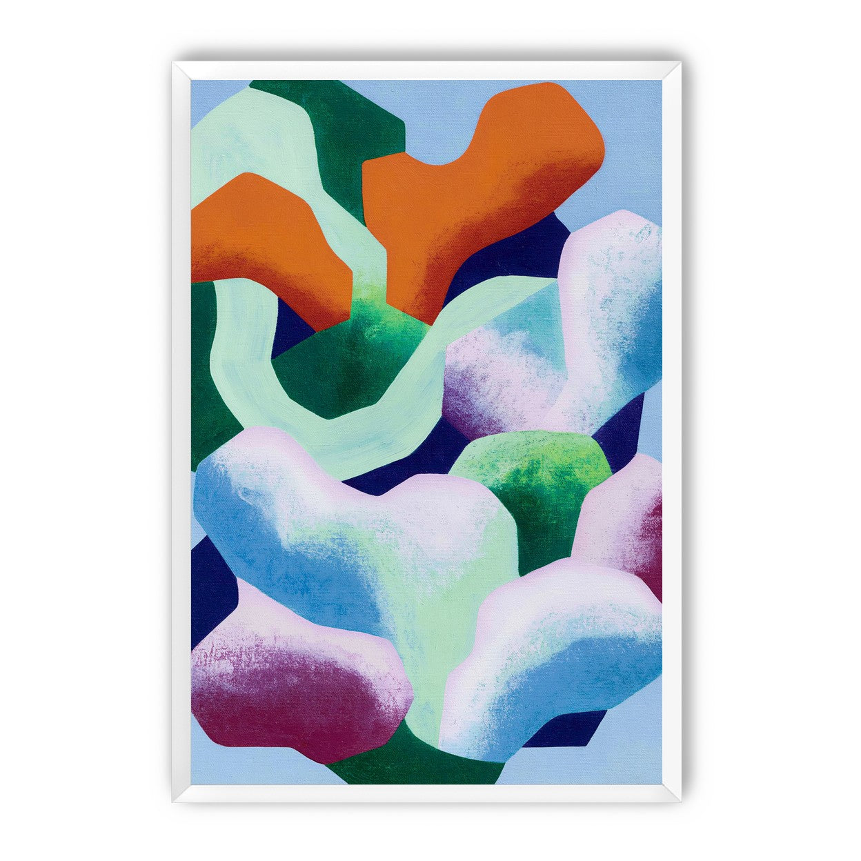 Soft edged color blocks