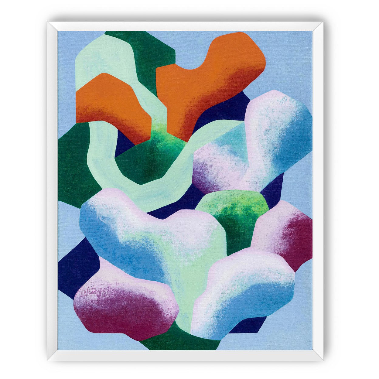 Soft edged color blocks