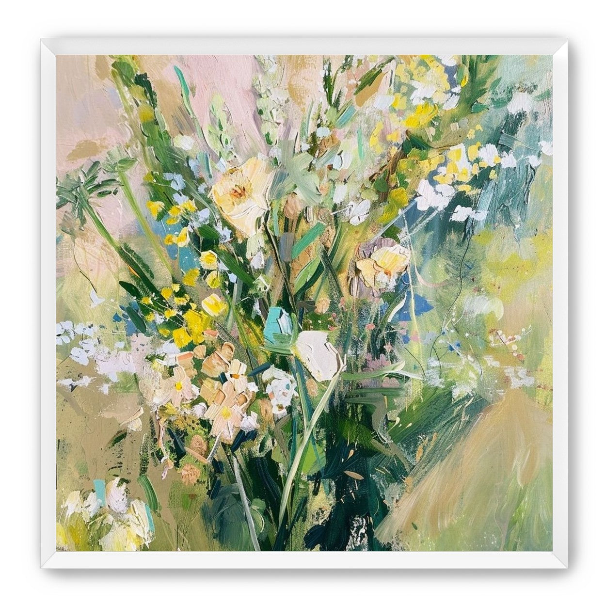 Wildflowers leaning into light