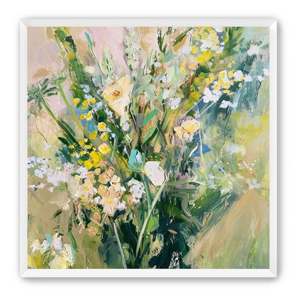 Wildflowers leaning into light
