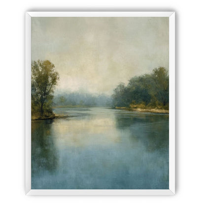 Misty bend in the river