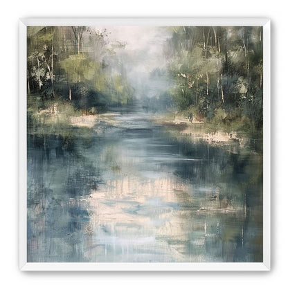 Pale sky in blue water