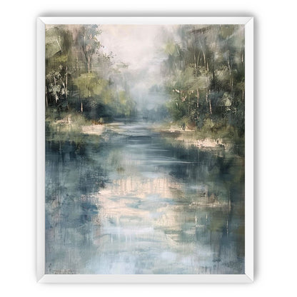 Pale sky in blue water