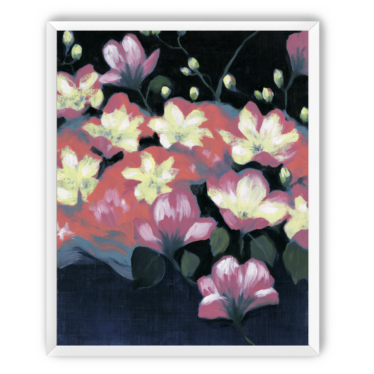 Flowers waking in the dark