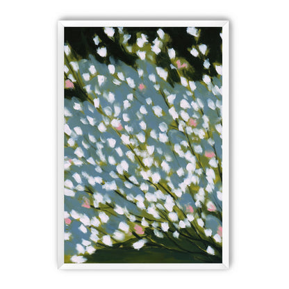 Pink breaks the white field
