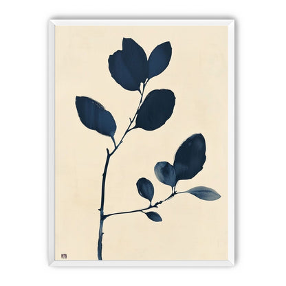 Ink leaves on bare stem