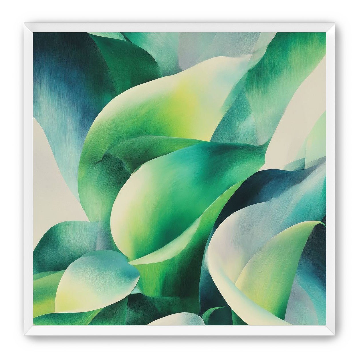 Calla lilies among green shadows