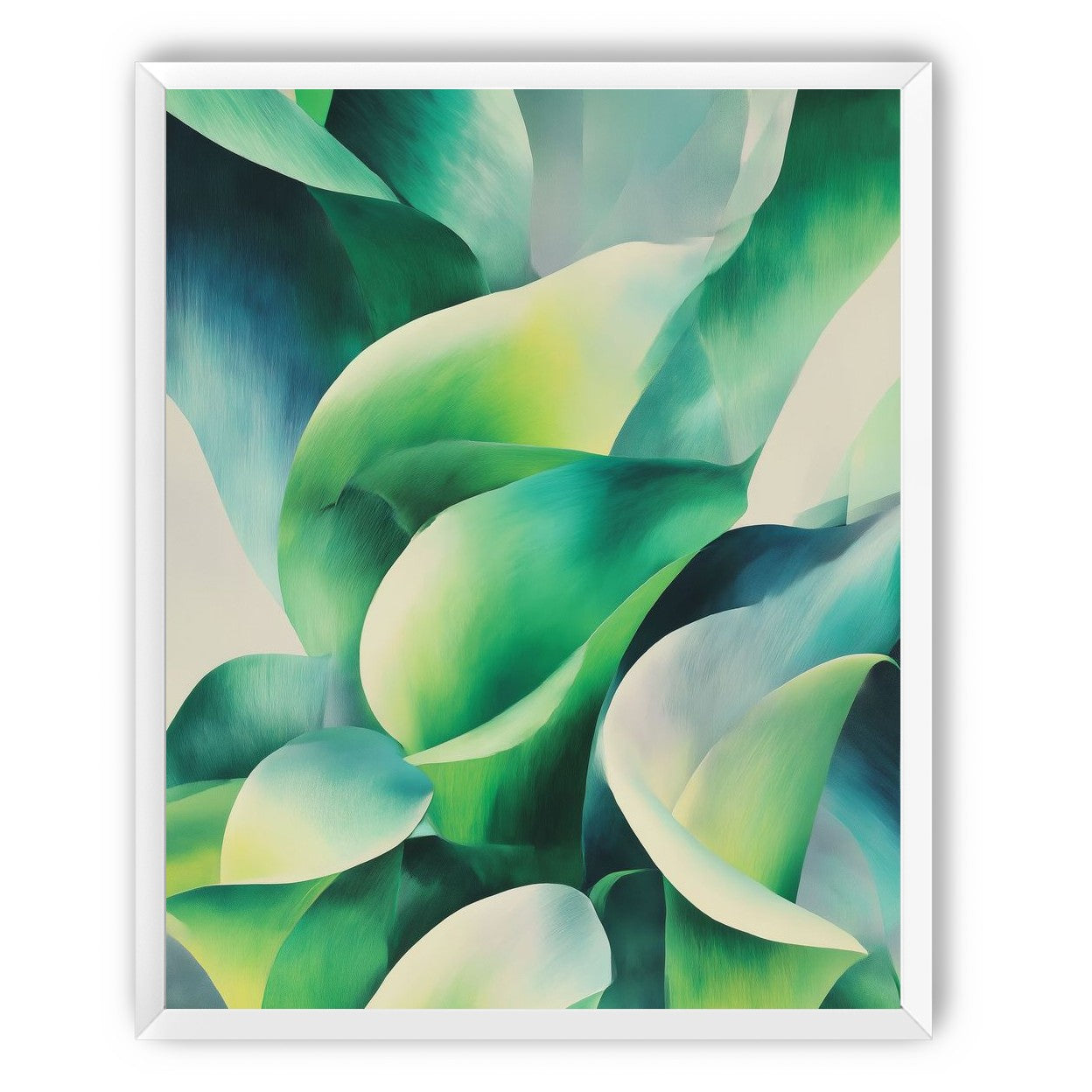 Calla lilies among green shadows