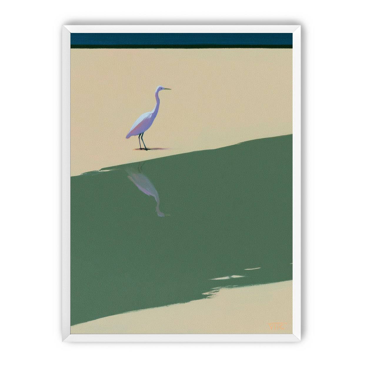 Where the egret doubles