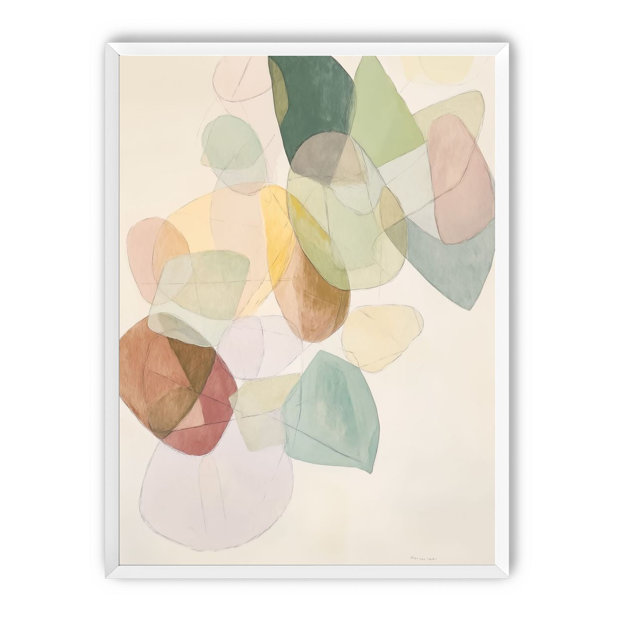 Layered Forms on Paper
