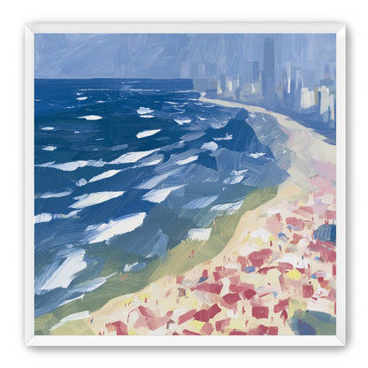 City towers above the surf