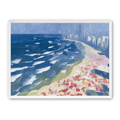 City towers above the surf