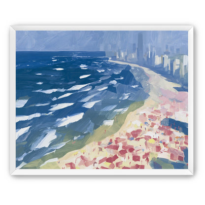 City towers above the surf