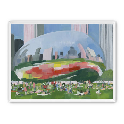 Picnic under the mirrored dome
