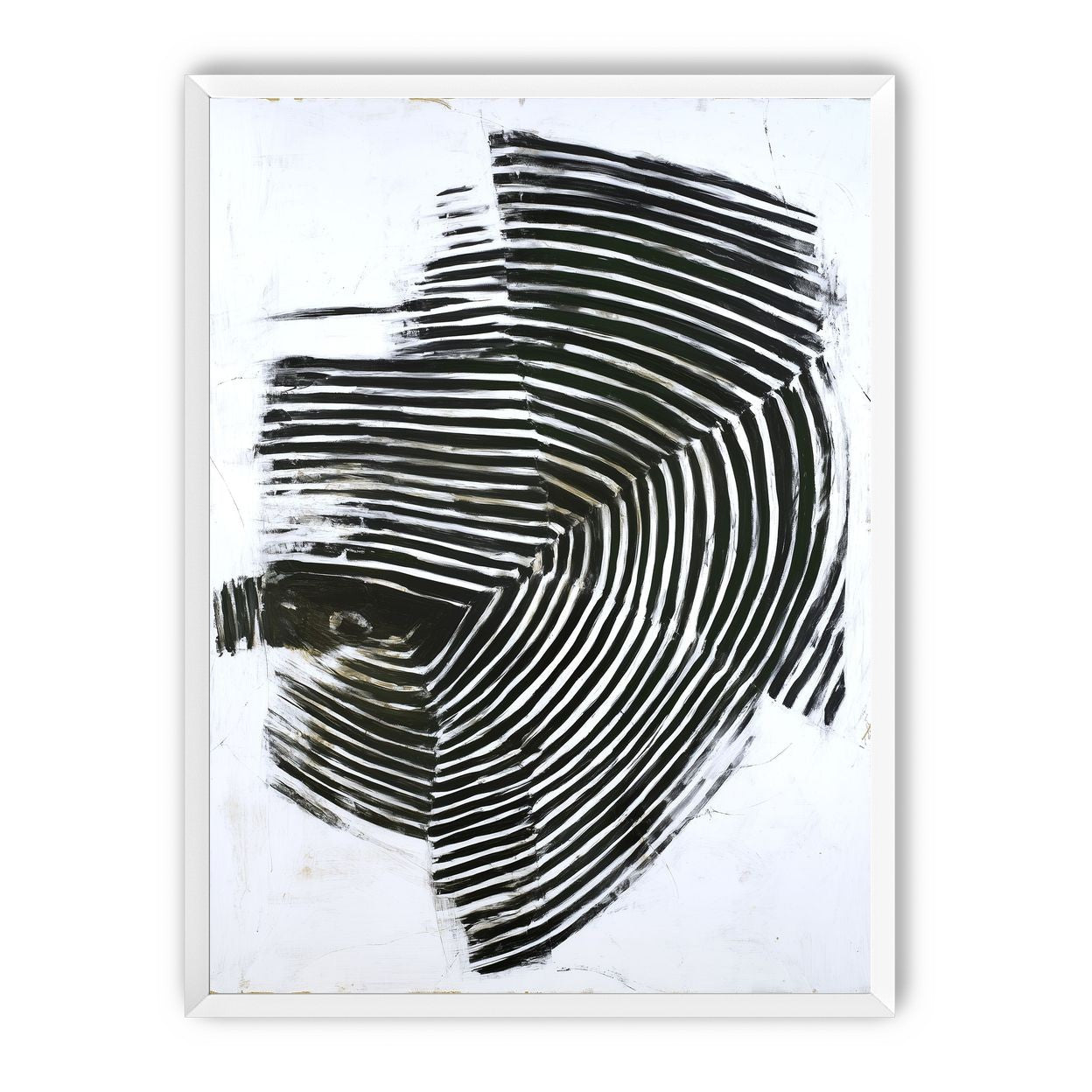 Black bands in white scrape