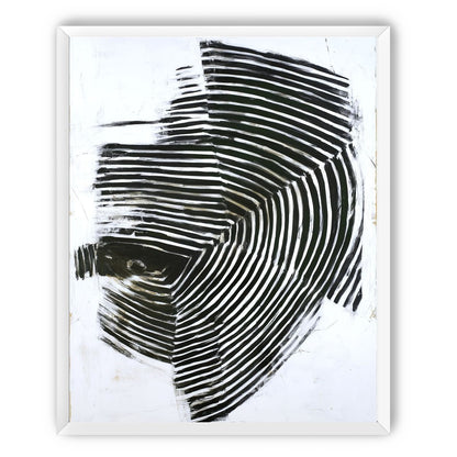 Black bands in white scrape