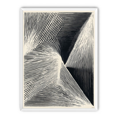 Where the lines break inward