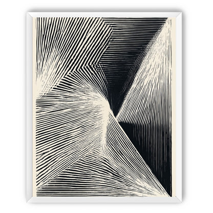 Where the lines break inward