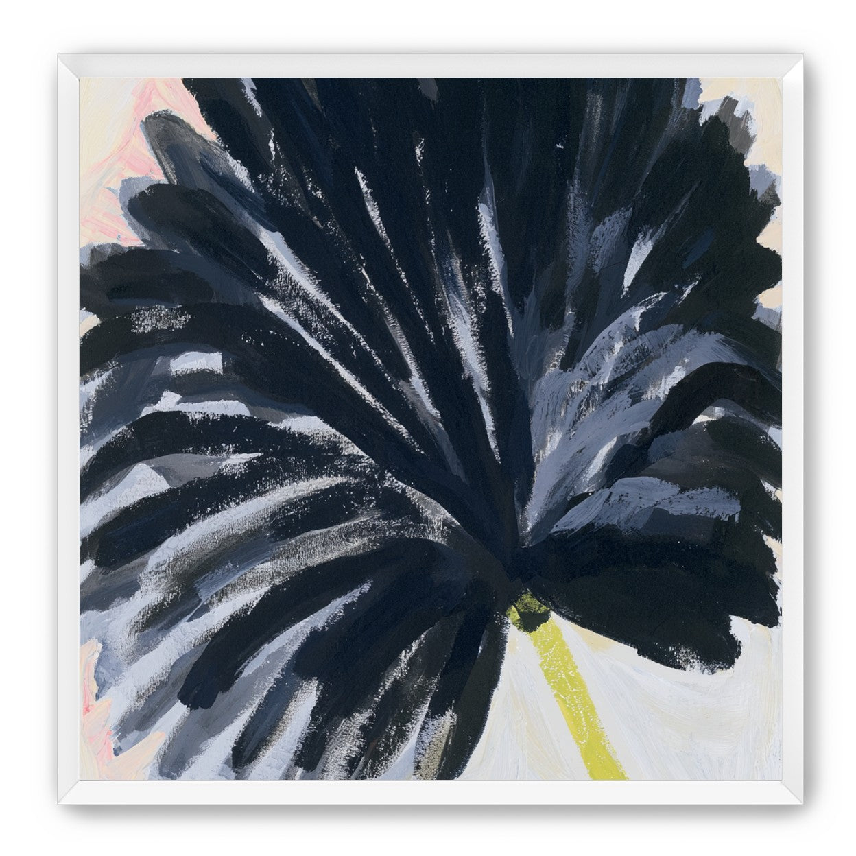 Black petals in pale light