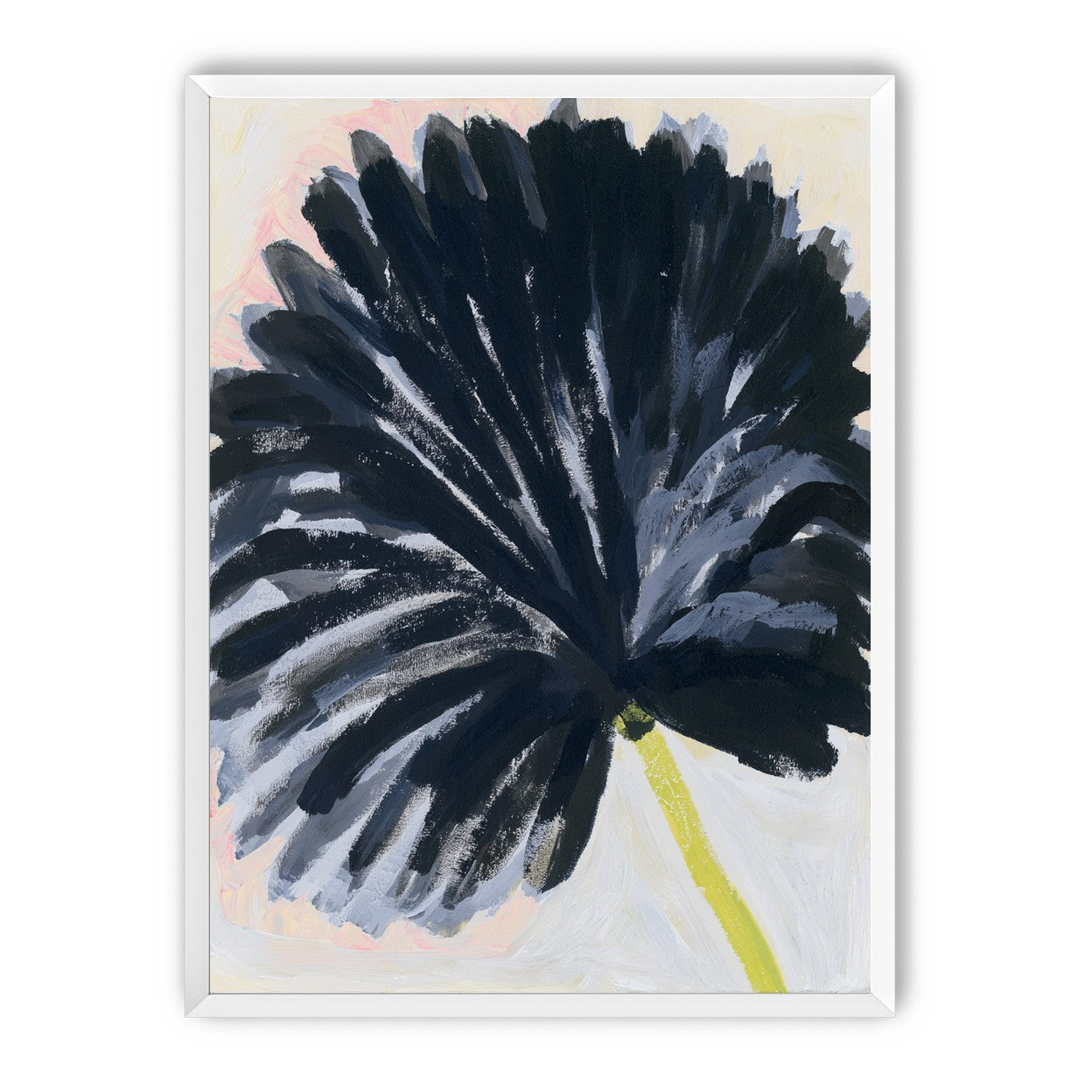Black petals in pale light