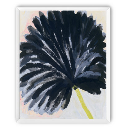 Black petals in pale light