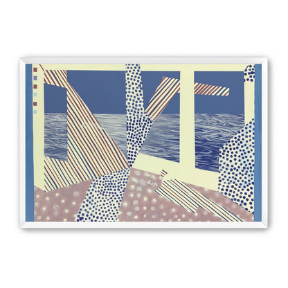 Stripes cut through dots