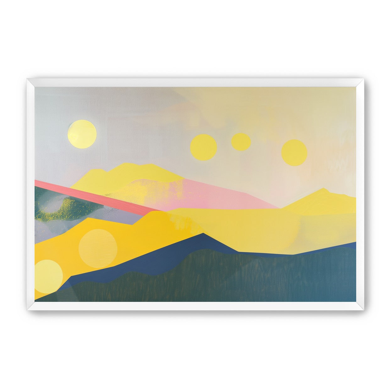 Many suns above the hills
