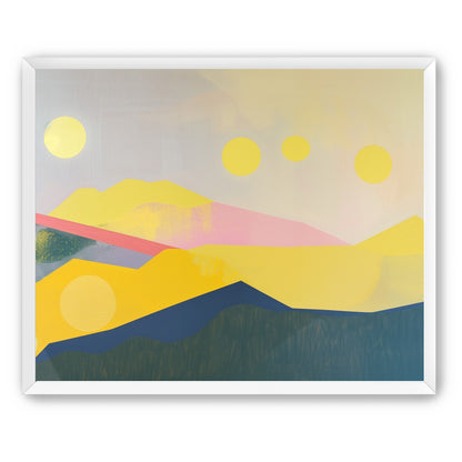Many suns above the hills