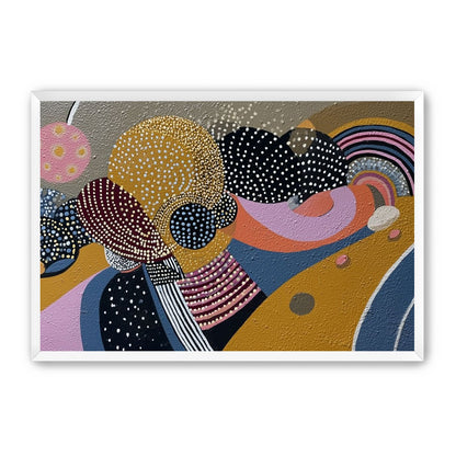 Overlapping Dotted Shapes