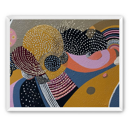 Overlapping Dotted Shapes