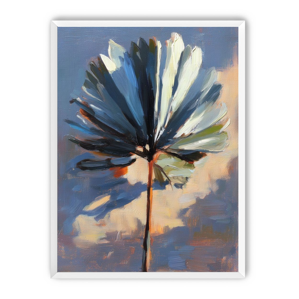 Veined Leaf in Thick Paint