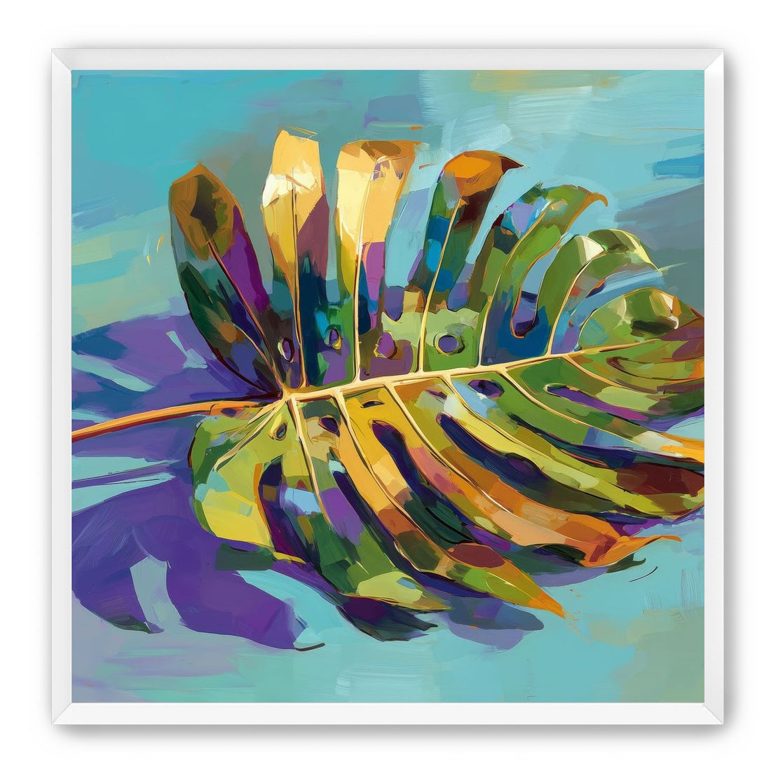 A Leaf Held in Color
