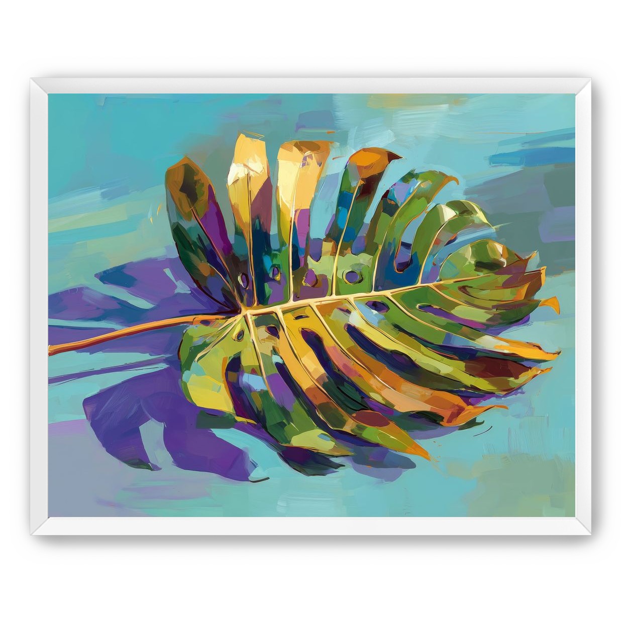 A Leaf Held in Color