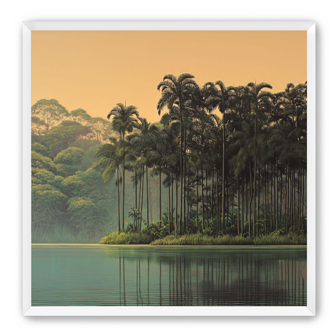 Tall Palms at Water
