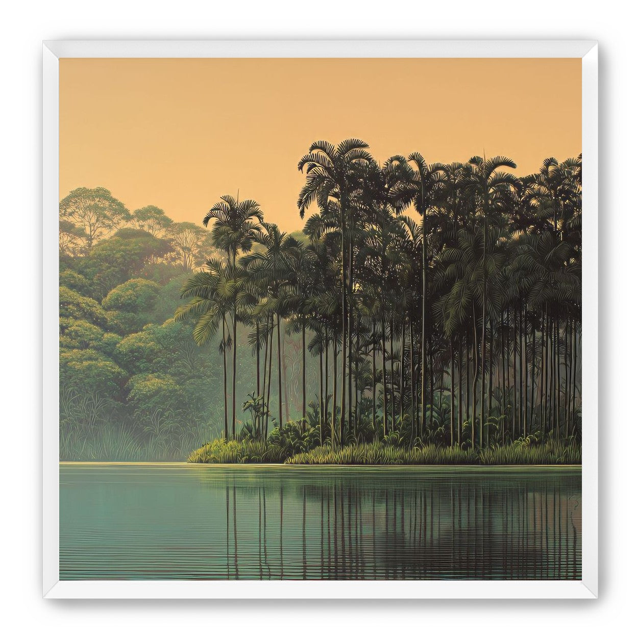 Tall Palms at Water