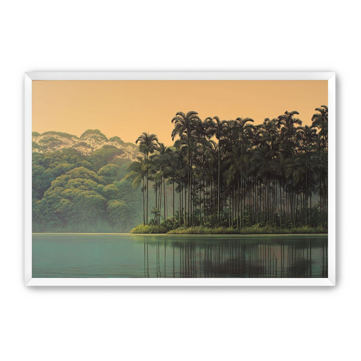 Tall Palms at Water